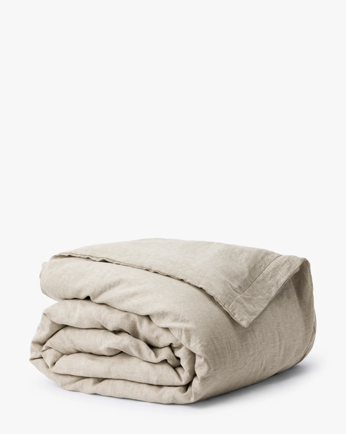 Penelope Beige Linen Duvet Cover - Image 3