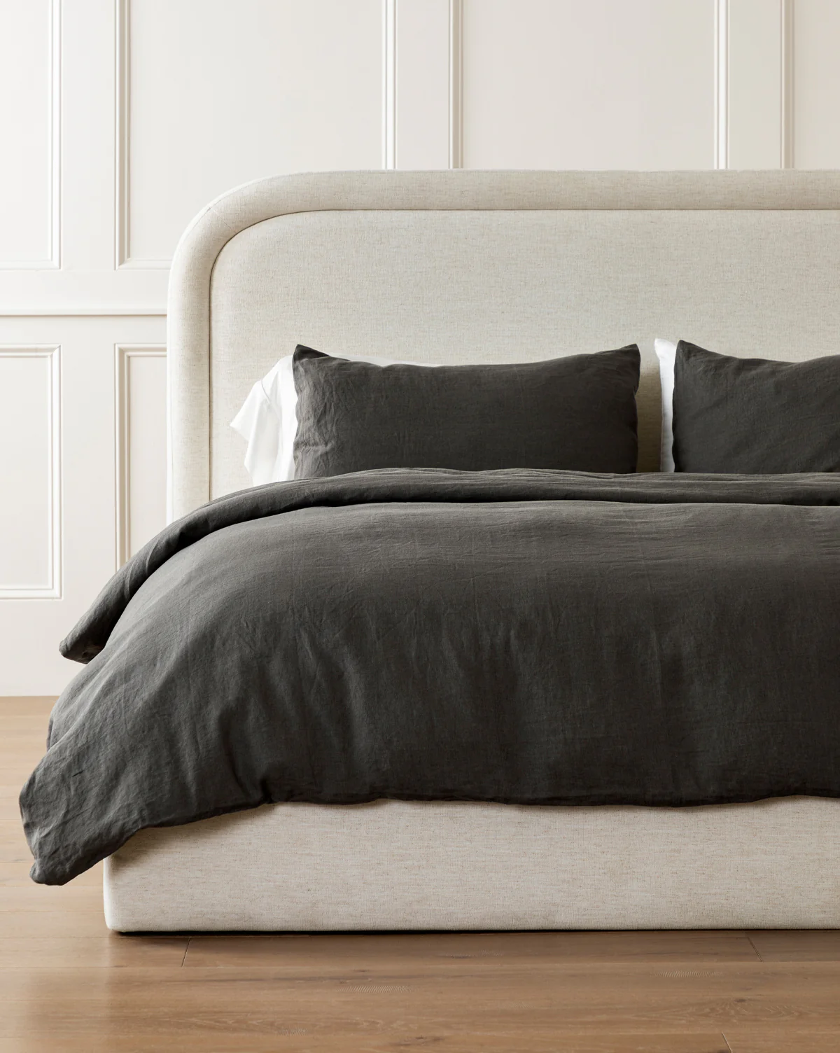 Penelope Gray Linen Duvet Cover