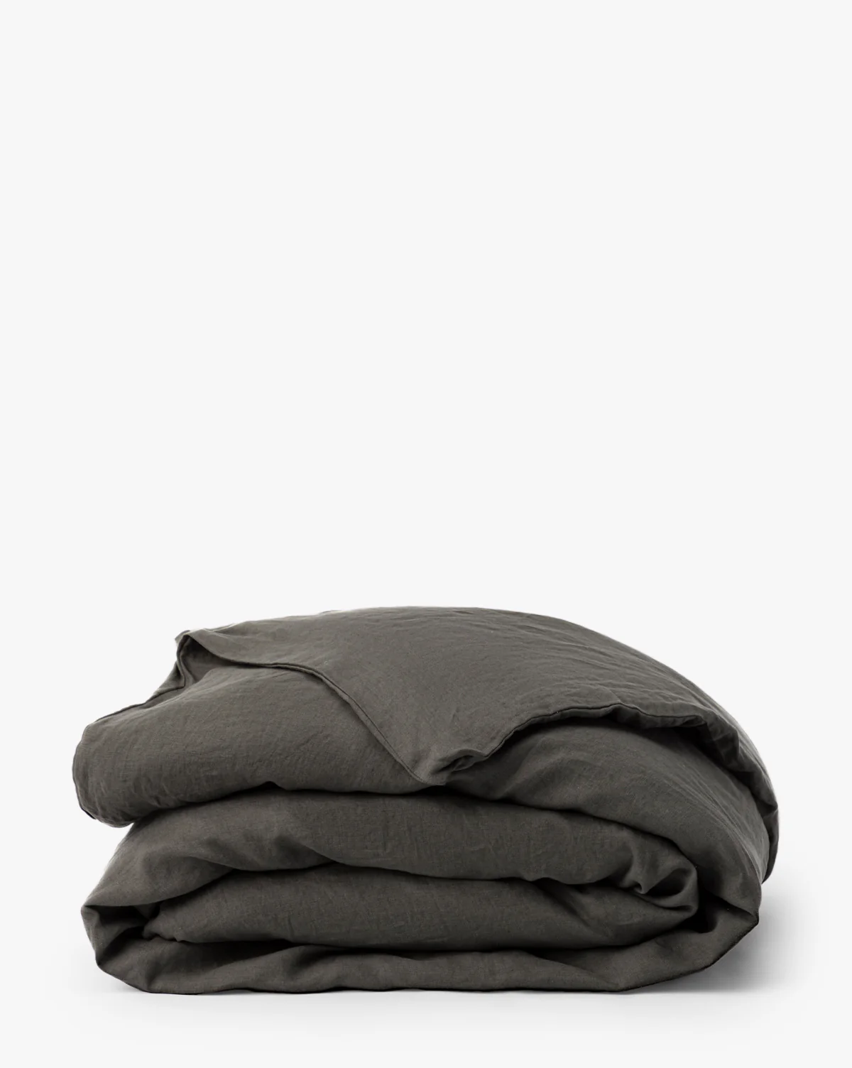 Penelope Gray Linen Duvet Cover - Image 2