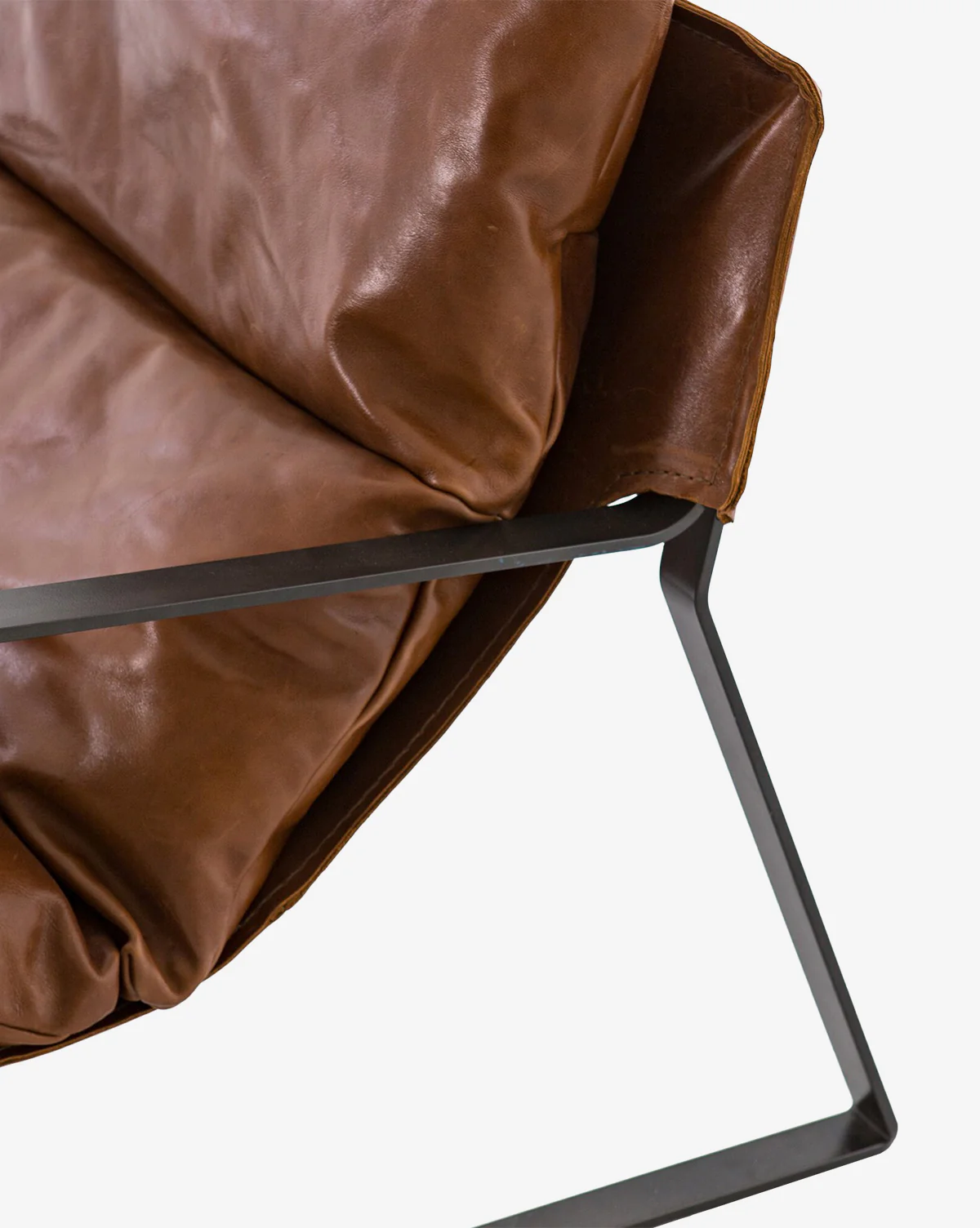 Peyton Leather Sling Chair - Image 7