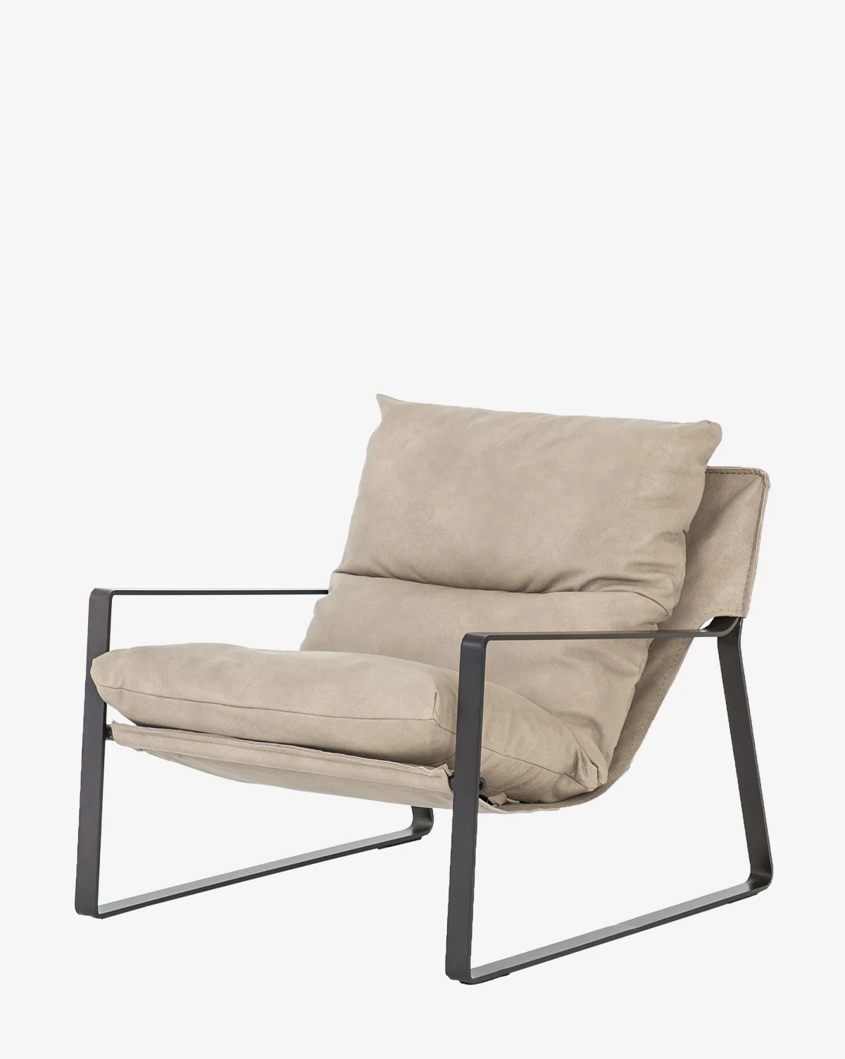 Peyton Leather Sling Chair - Image 9