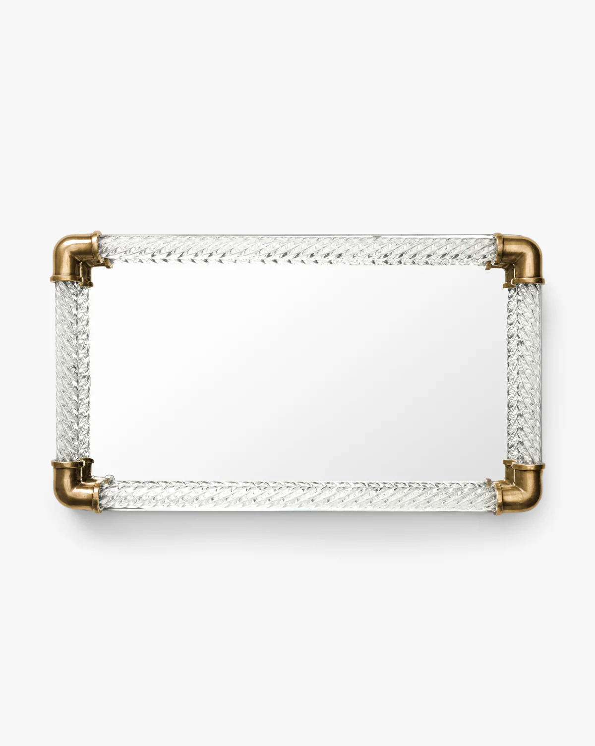 Rhodes Brass & Glass Tray - Image 2