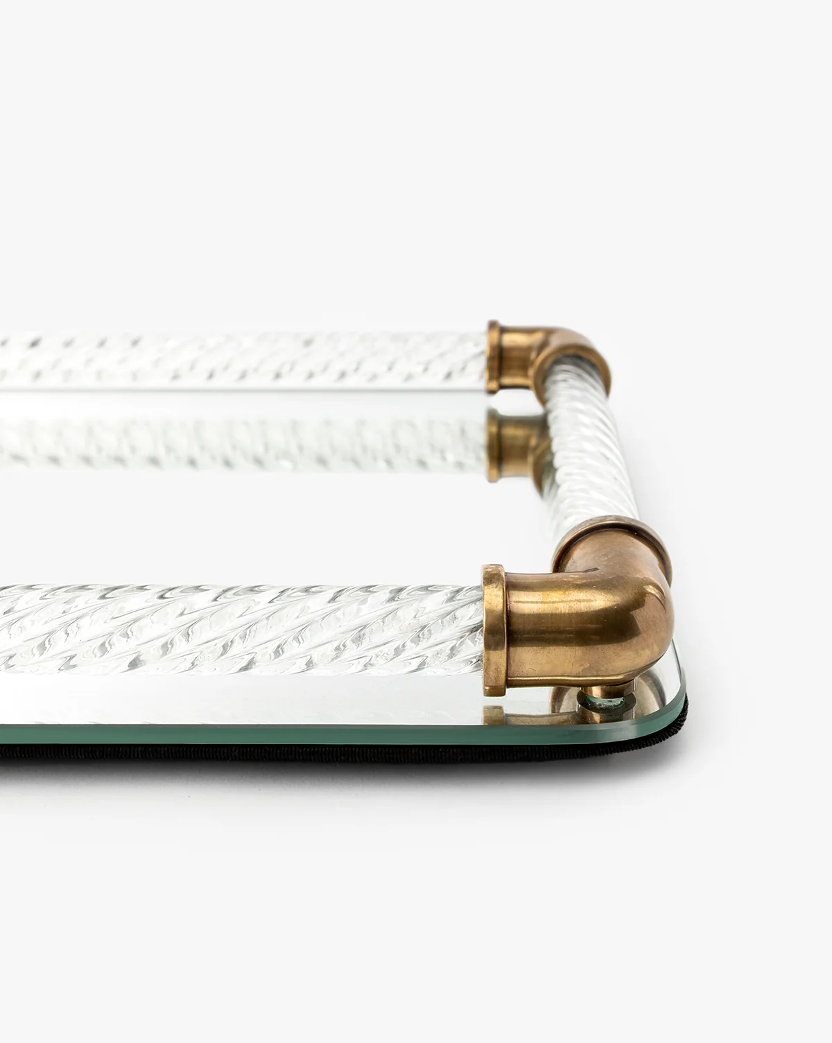 Rhodes Brass & Glass Tray - Image 3