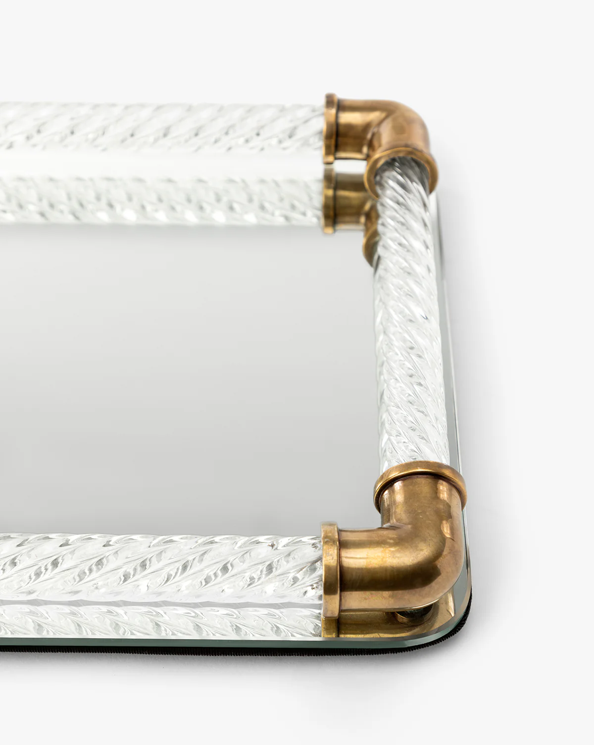 Rhodes Brass & Glass Tray - Image 6