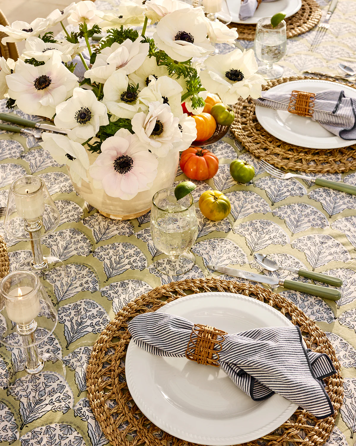Romi Block Print Tablecloth