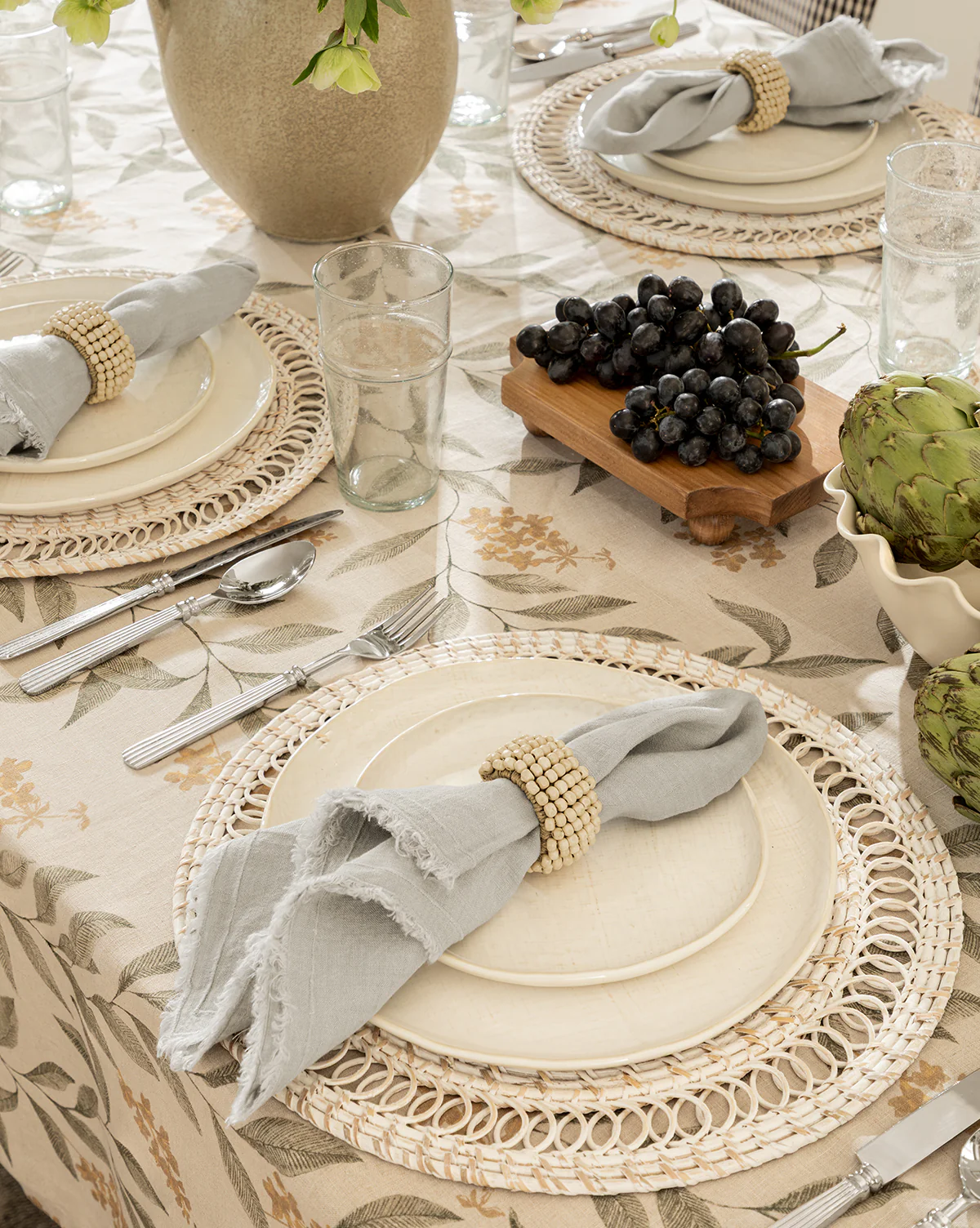 Round Rattan Placemat - Image 2