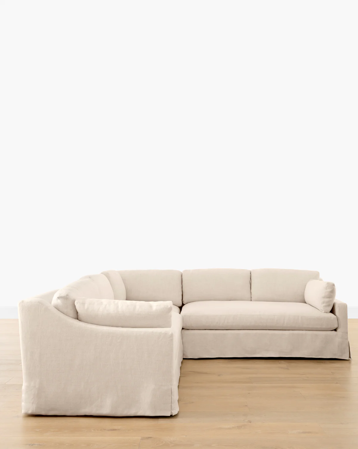 Rowan Slipcovered 3-Piece L Shaped Sectional - Image 2