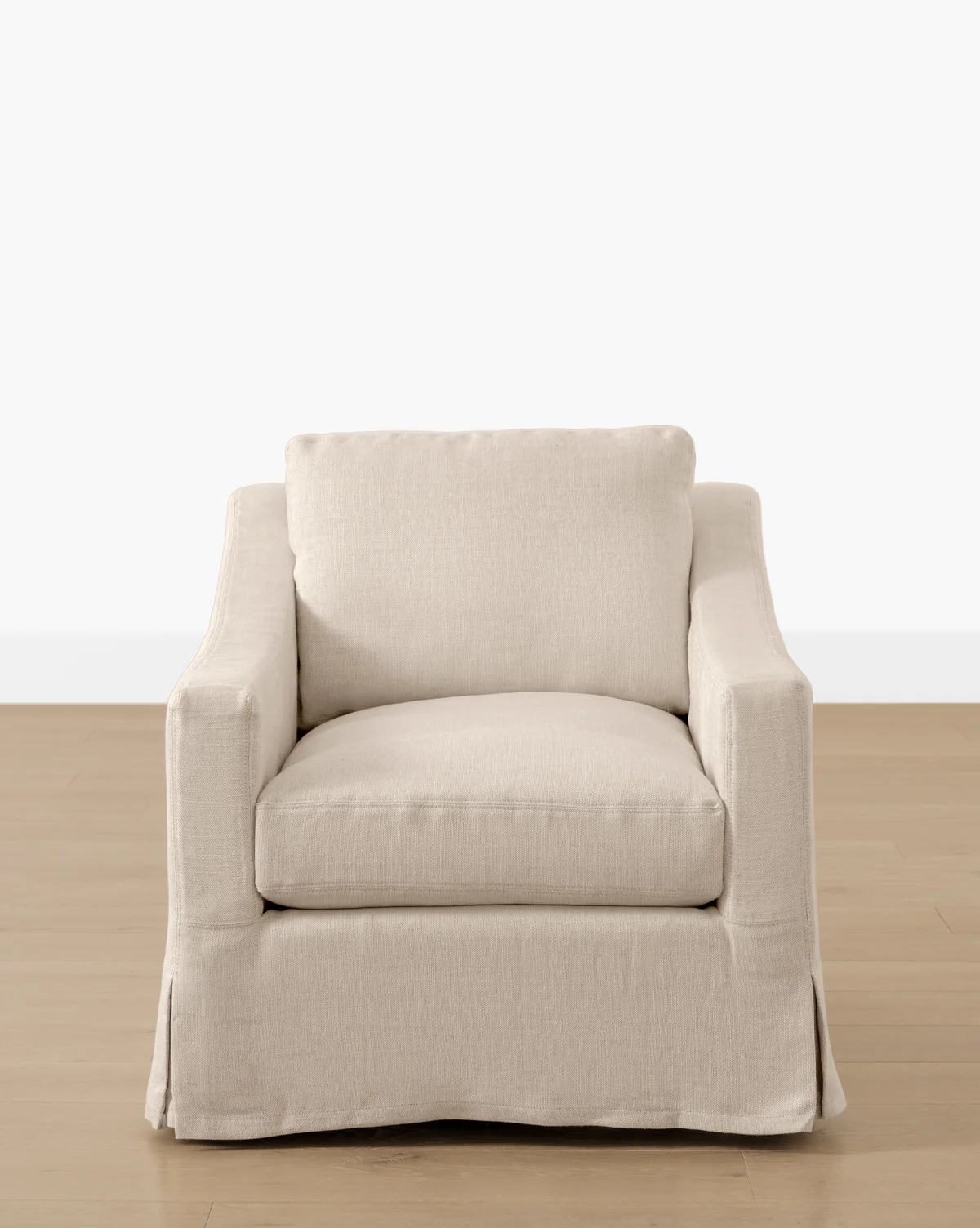 Rowan Slipcovered Swivel Armchair - Image 2