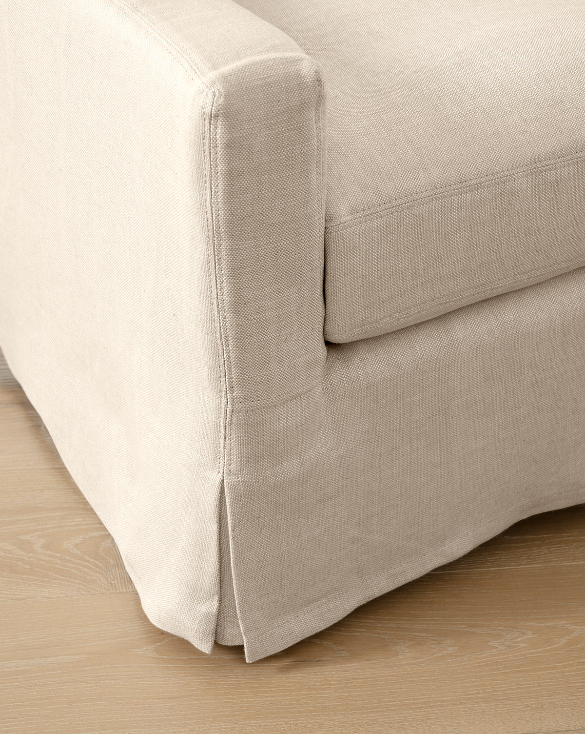 Rowan Slipcovered Swivel Armchair - Image 4