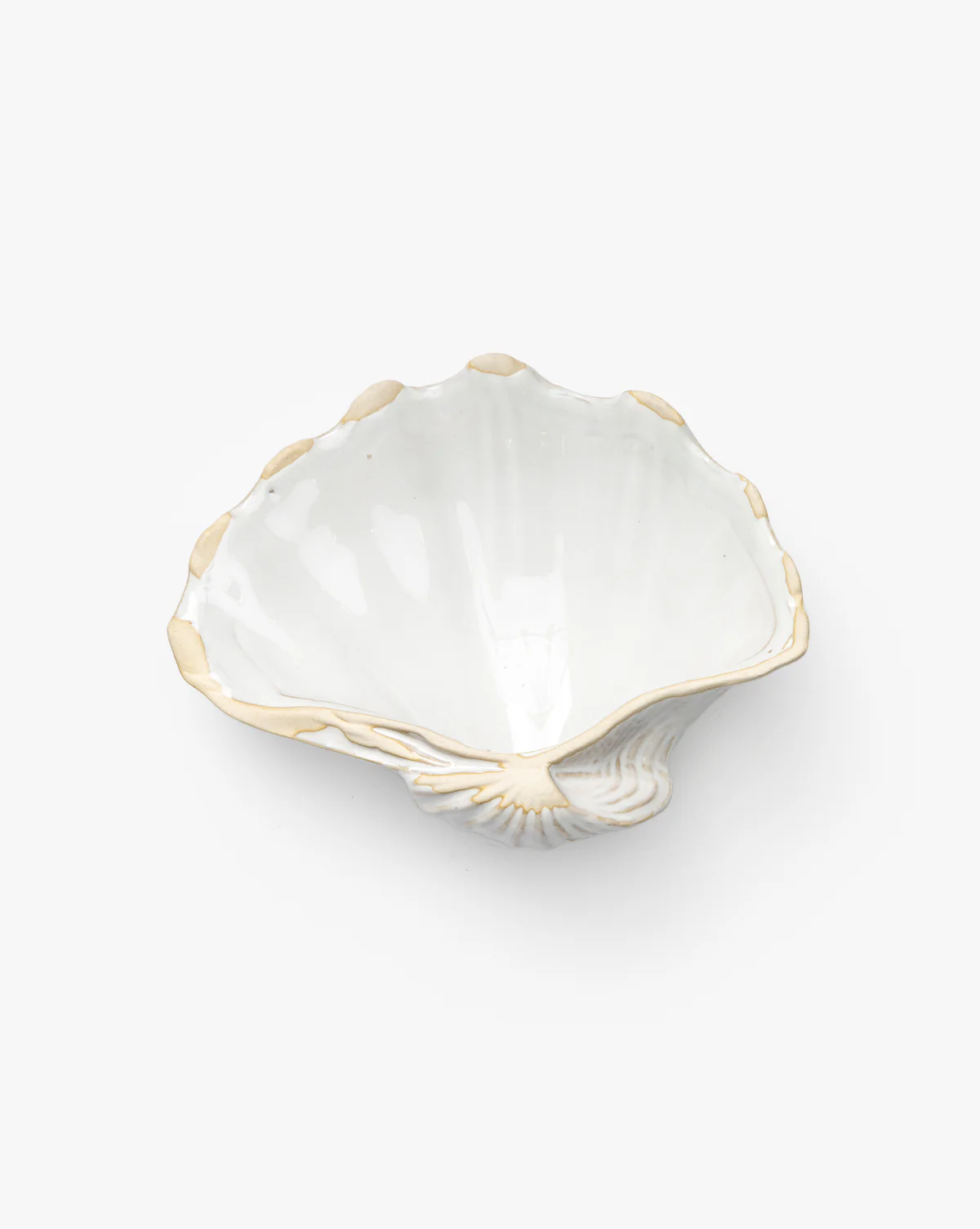 Stoneware Shell Dish