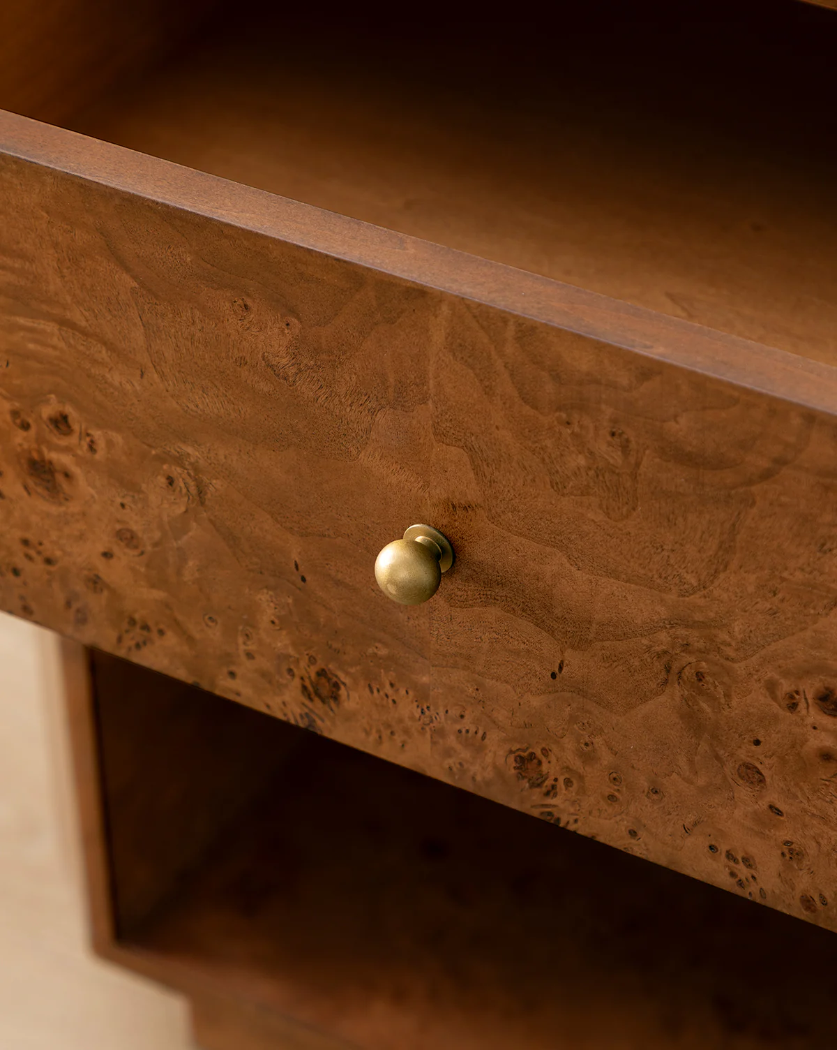 Tali Burl Wood Nightstand - Image 6