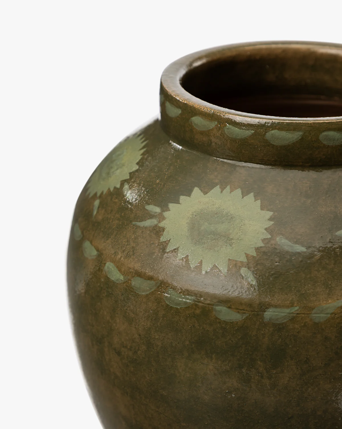 Tilbury Hand-Painted Terracotta Vase - Image 2