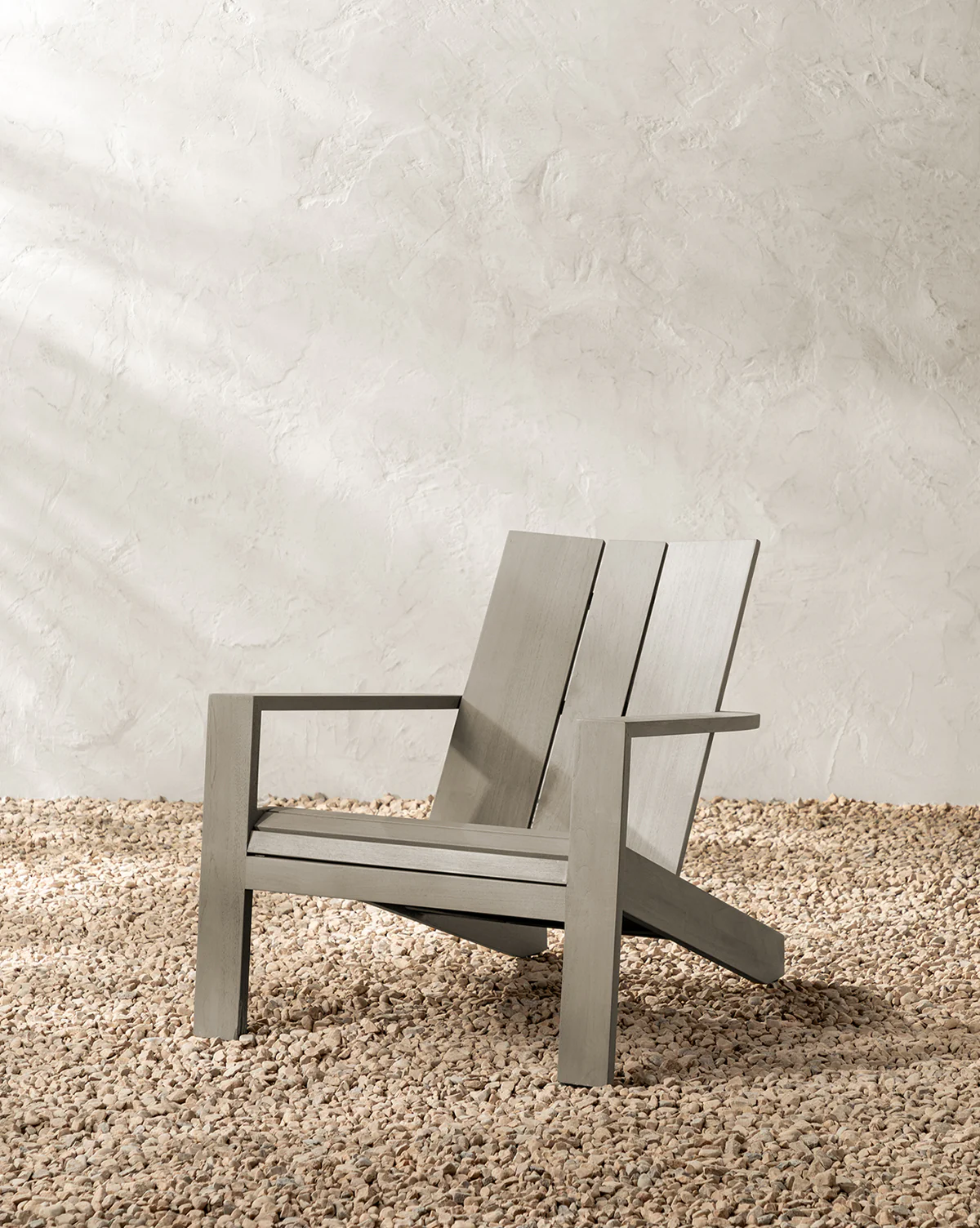 Triby Gray Teak Outdoor Lounge Chair - Image 3