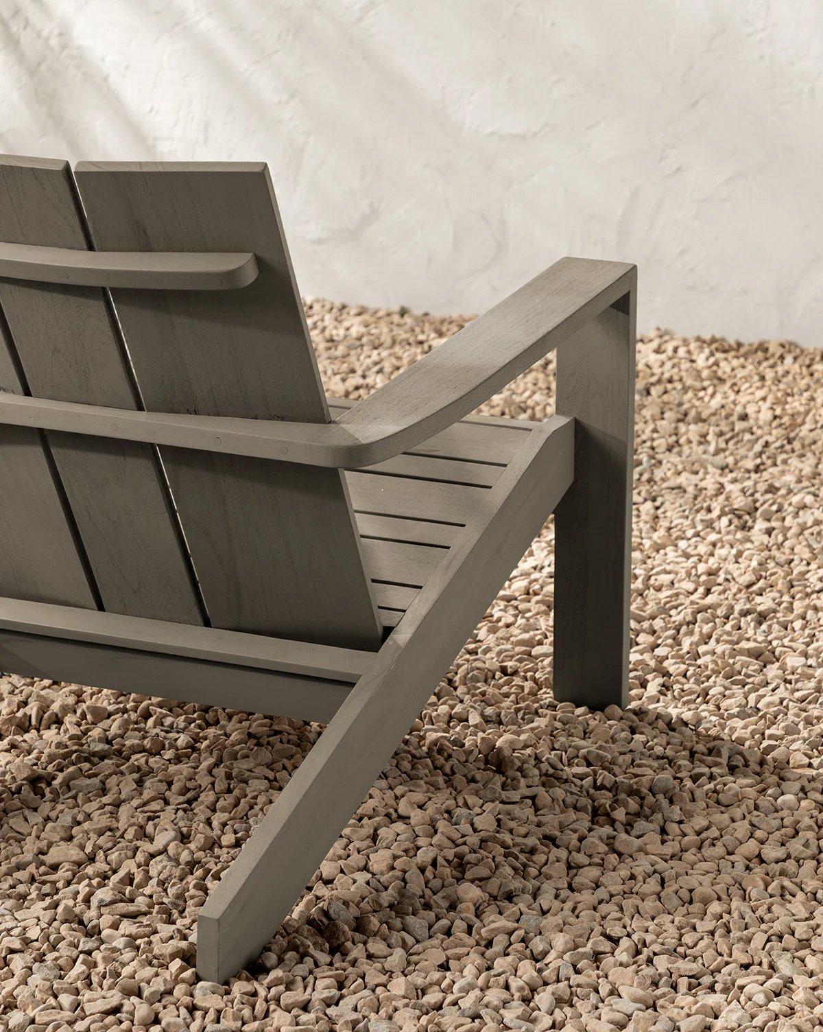 Triby Gray Teak Outdoor Lounge Chair - Image 8