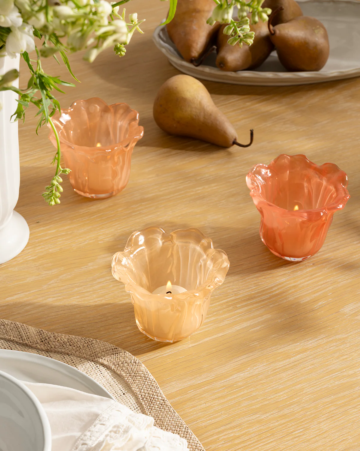 Tulip Votive Candle Holder (Set of 3)