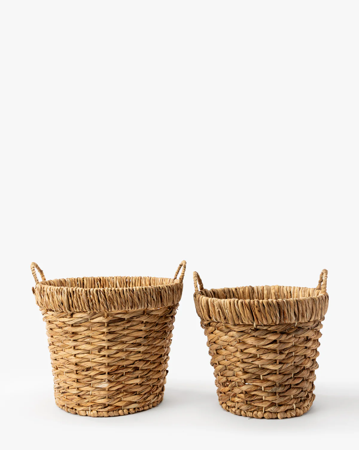 Water Hyacinth Baskets with Handles (Set of 2) - Image 2