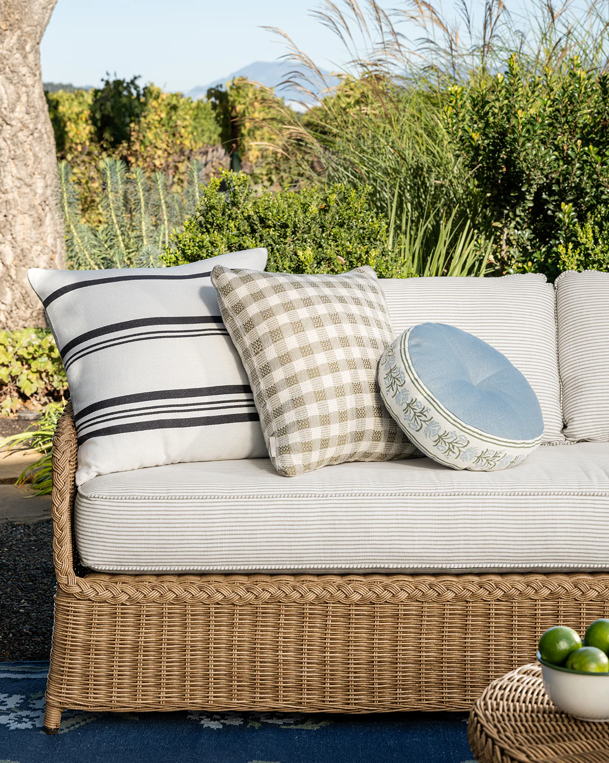 Wells Round Indoor/Outdoor Pillow