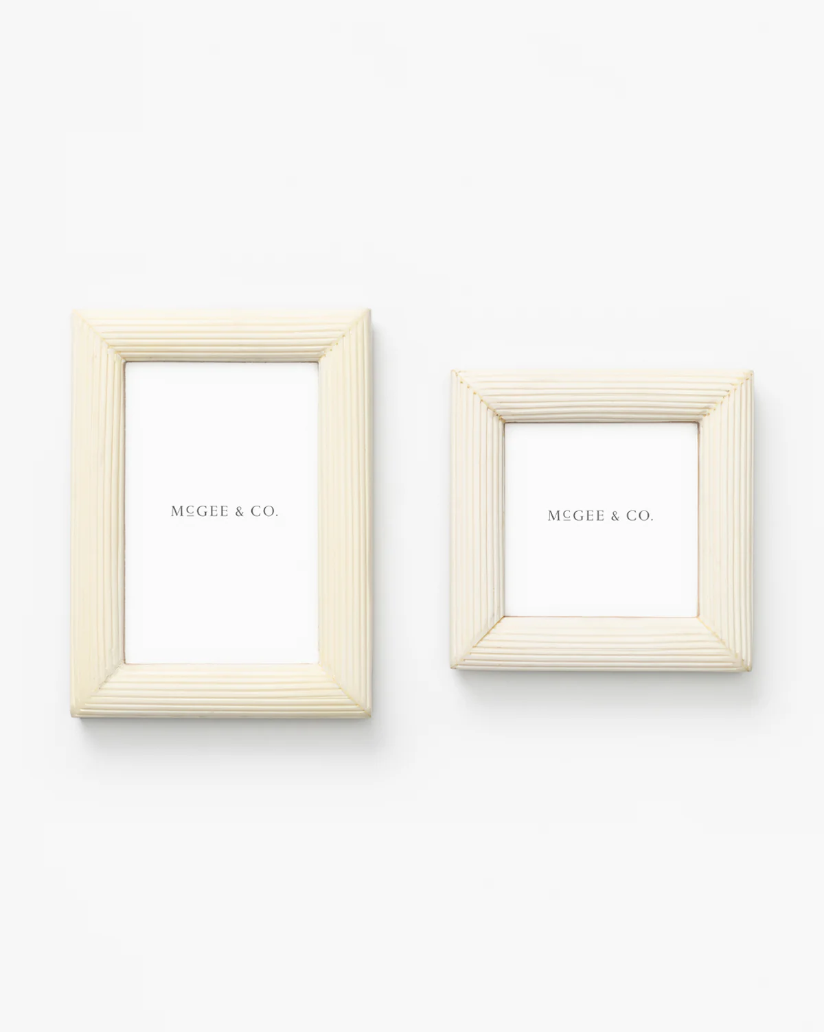 White Ridged Frame