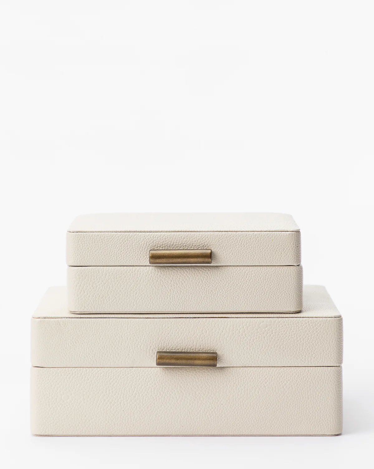 Cream Shagreen Box - Image 2