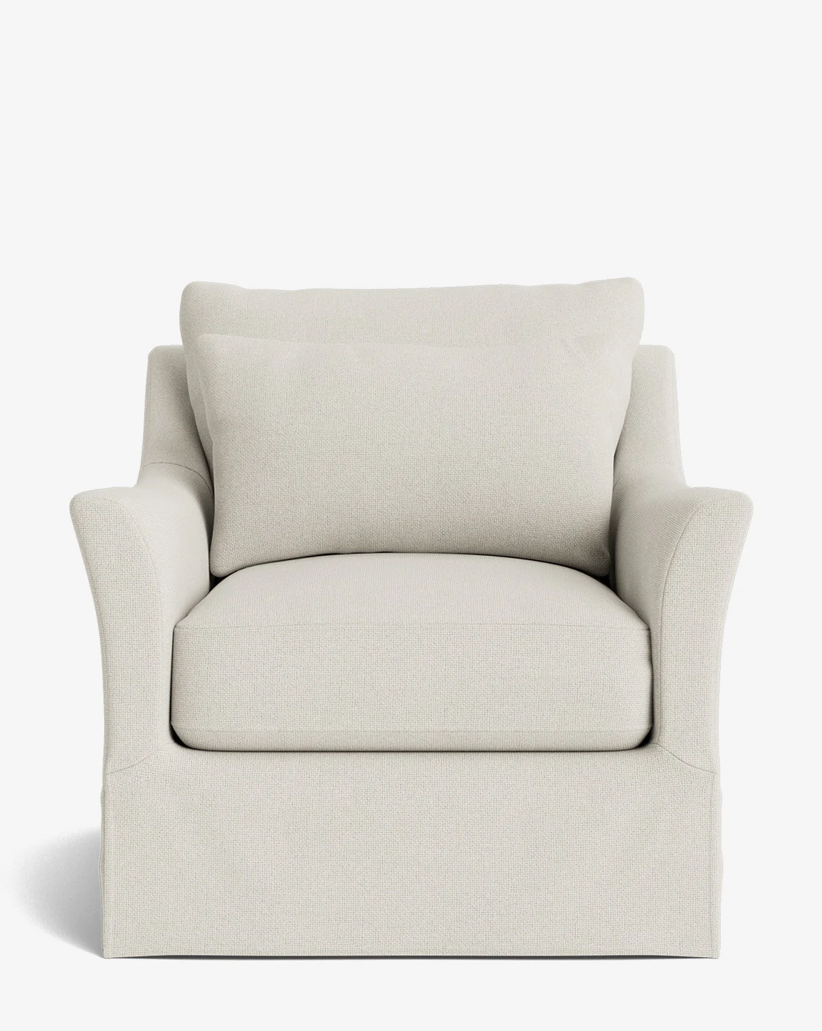Wilhelmina Slipcover Swivel Lounge Chair - Image 4