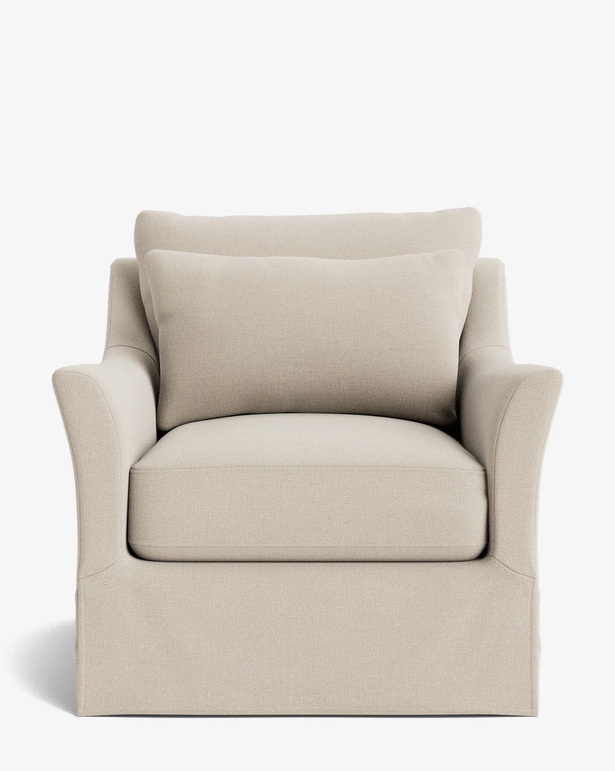 Wilhelmina Slipcover Swivel Lounge Chair - Image 9